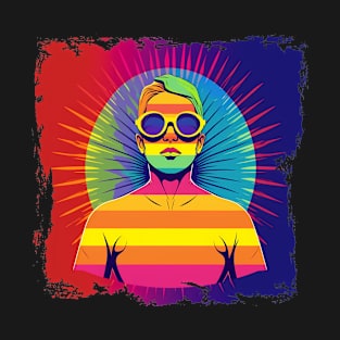 Colourful LGBT design for Pride Month: celebrate diversity and acceptance. T-Shirt