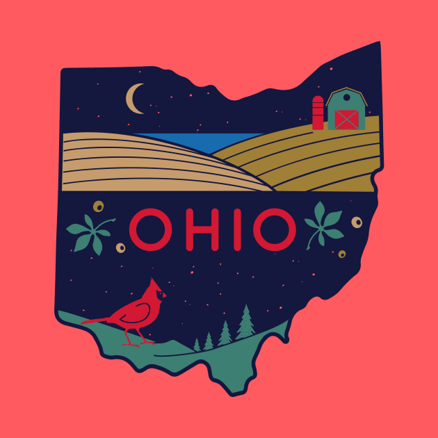 Great State of Ohio nature graphic by luckybengal