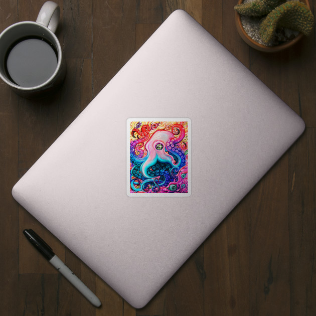 GlitterOctopus - Octopus - Sticker