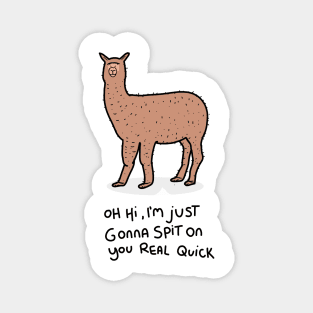 Grumpy Alpaca Magnet