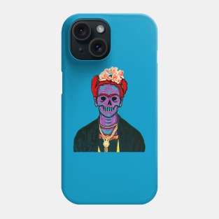 Frida Kahlo Dia Delos Muertos Phone Case