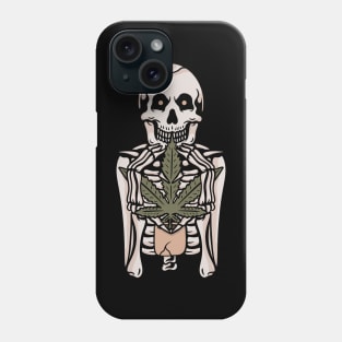 420 and skull Phone Case