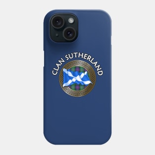 Clan Sutherland Crest & Tartan Knot Phone Case