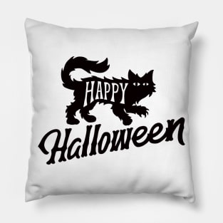 Happy Halloween cat Pillow