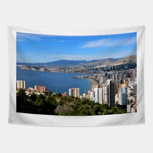 Benidorm Skyline Cityscape Costa Blanca Spain Tapestry