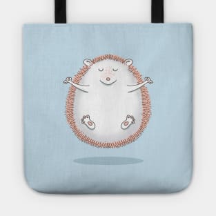 Cute Hedgehog Meditating Tote