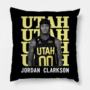 Utah Jazz Jordan Clarkson 00 Pillow