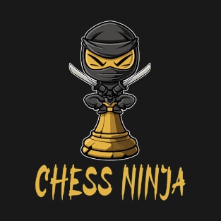 Chess Ninja For Chess Player Nerdy Chess Fan Cool Ninja Art T-Shirt