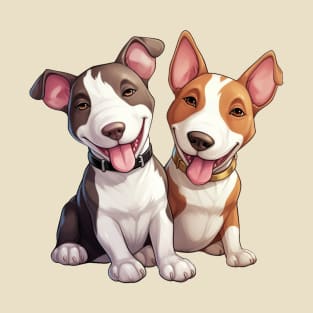 Puppy Pals: Bull Terrier Duo T-Shirt