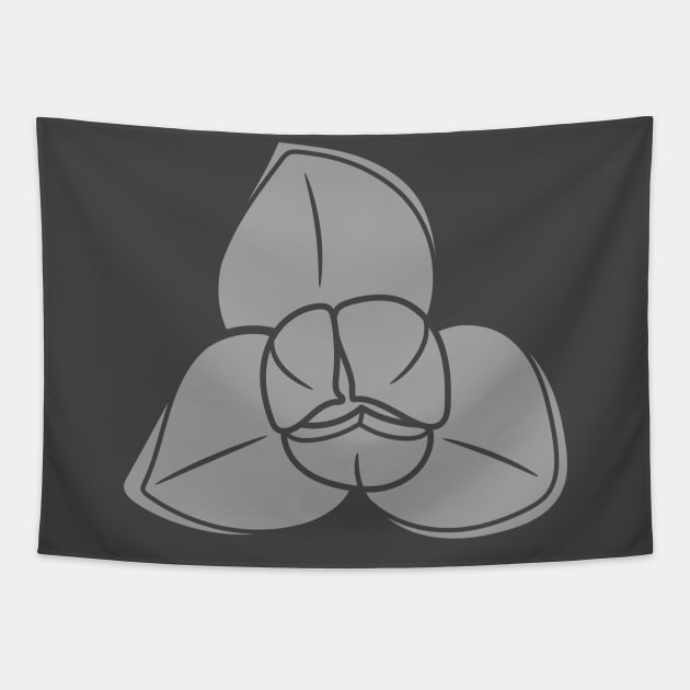 White Cambodian Romduol Flower Tapestry by CuteBotss