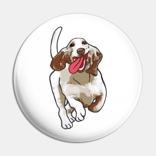 Basset Hound Dog Pin
