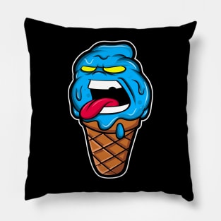 angry ice cream Pillow