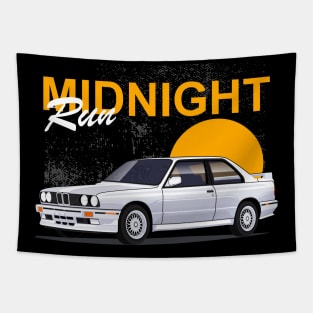 E30 Midnight Run Tapestry