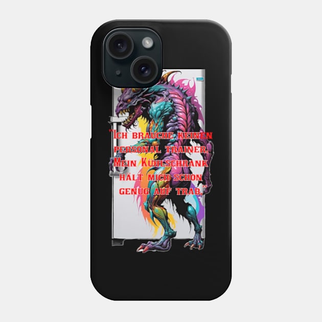 Fitnesslevel: Kühlschrank-Workout Master Phone Case by shirtsandmore4you