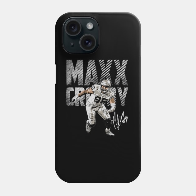 Maxx Crosby Las Vegas Bold Phone Case by danlintonpro