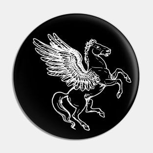 Medieval Heraldic Pegasus Pin