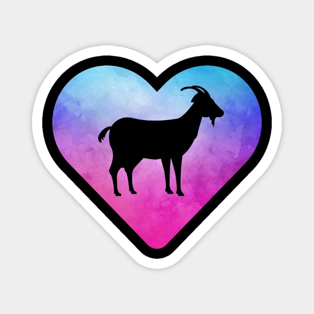 Women or Girls Goat Magnet by JKFDesigns