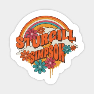 Retro Rainbow - Sturgill Simpson Magnet