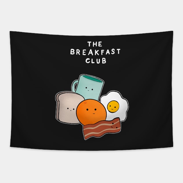 The Breakfast Club - black version Tapestry by Uwaki