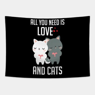 All you need is love and cat Tapestry