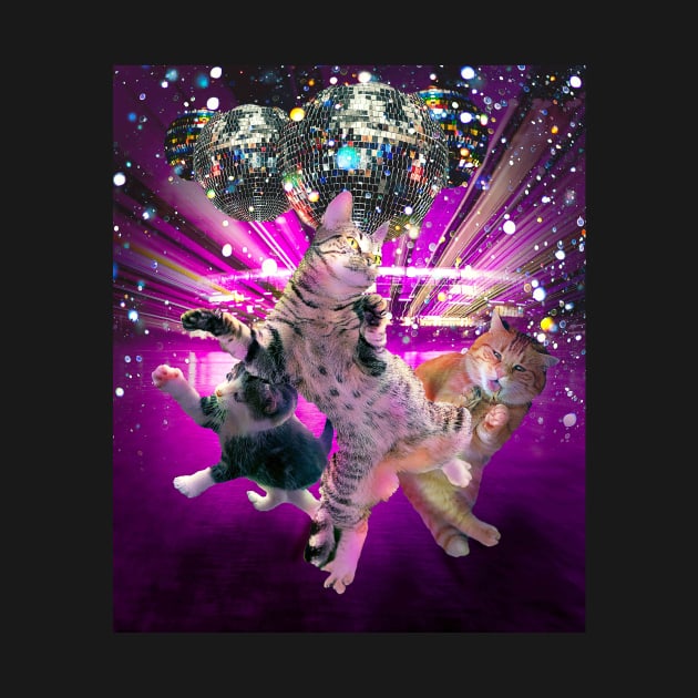 Disco Cats - 70s Disco Kitty Cat Rave by Random Galaxy