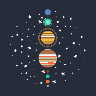 solar system and stars T-Shirt