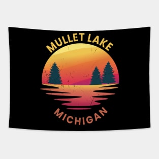 mullett lake michigan sunset Tapestry