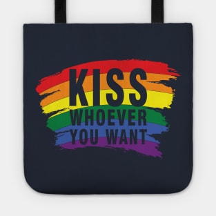 Kiss Whoever You Want - LGBT Gift - Lesbian Pride LGBT Tote