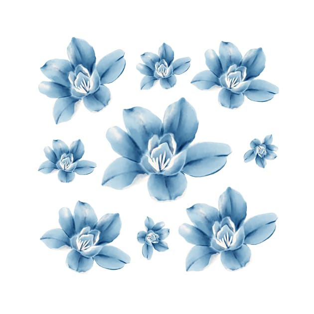 Blue Rose Decor by merchonly4you