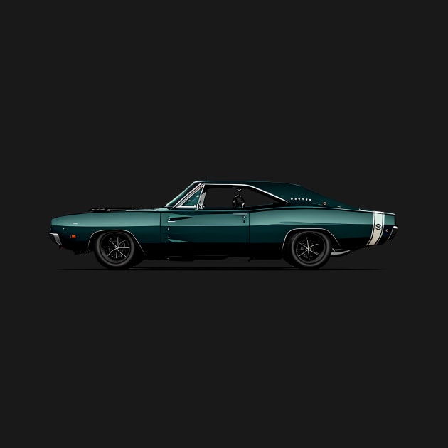 1968 Dodge Charger American Muscle car T-Shirt by mrsticky