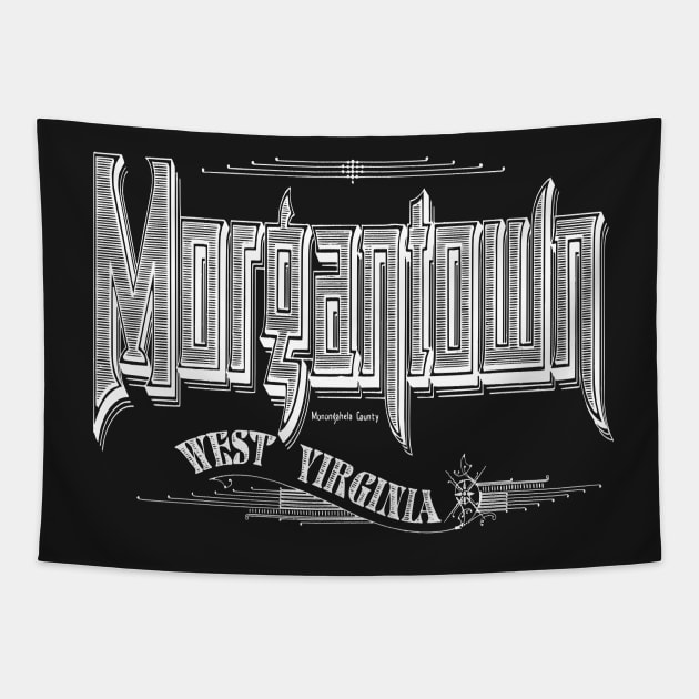 Vintage Morgantown, WV Tapestry by DonDota