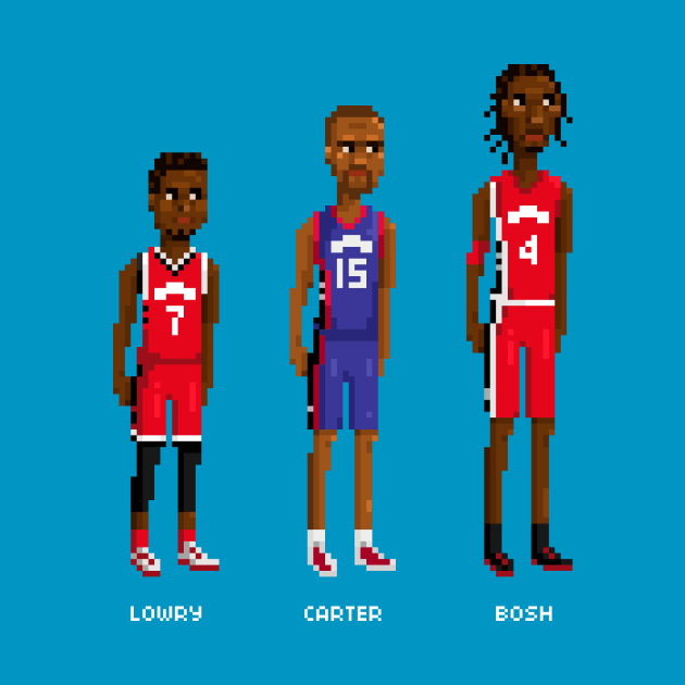 Retro Raptors by PixelFaces