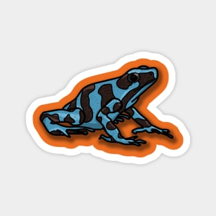 Digital Drawing Poison Dart Frog Magnet