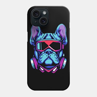 Synthwave French Bulldog Dog Lover Frenchie Phone Case