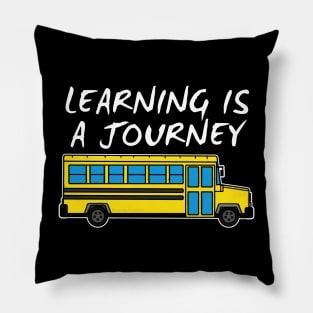 Learning Is A Journey Back School Bus 2021 Pillow