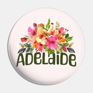 Adelaide, South Australia Floral Pin