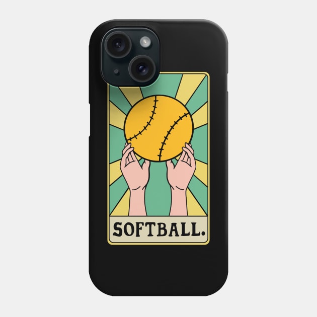 Softball Tarot Card Funny Phone Case by isstgeschichte