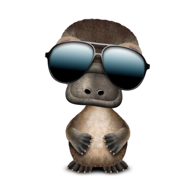 Cool Baby Platypus Wearing Sunglasses by jeffbartels