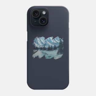 Winter In The Mountains Phone Case