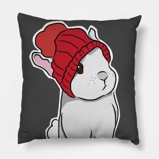 Winter Baby Bunny Pillow