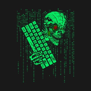 Computer Code Monster Hacker Gamer Coder T-Shirt