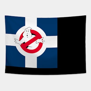 Circle City Ghostbusters Left Chest and Back Print Tapestry