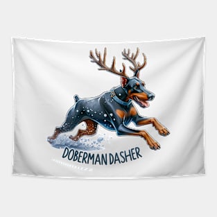 Doberman Dasher Tapestry