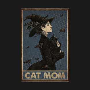 Cat Halloween Cat Mom T-Shirt