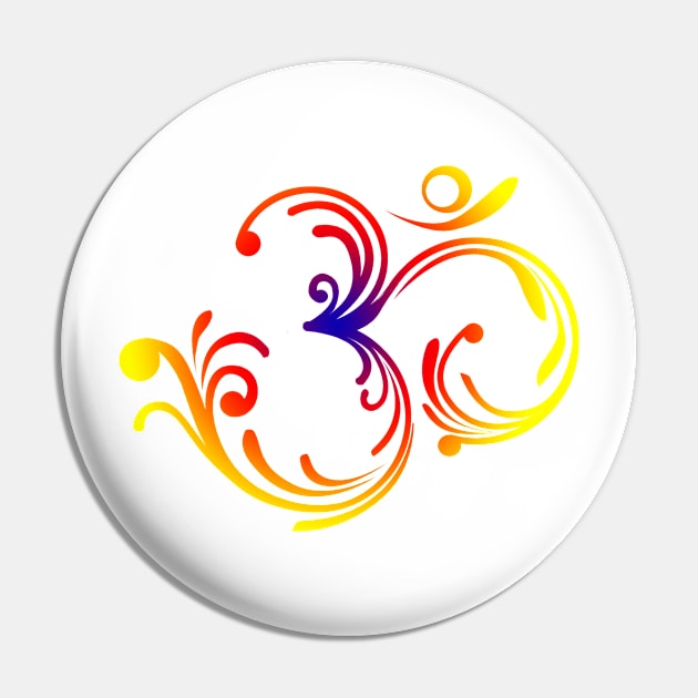 OM: Fountain of Life Pin by swarna artz