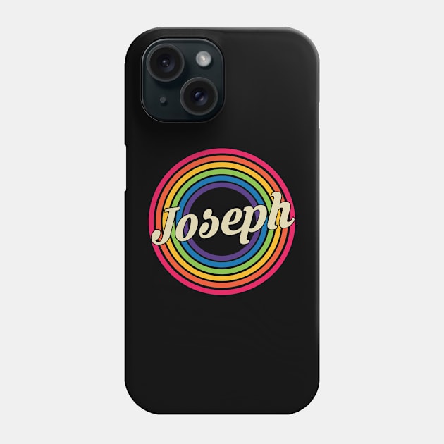 Joseph - Retro Rainbow Style Phone Case by MaydenArt