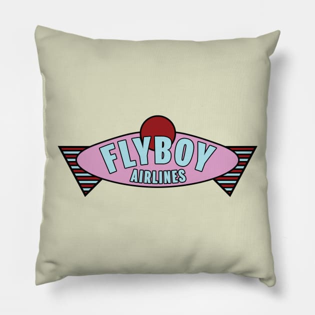 Flyboy Airlines Pillow by ATBPublishing