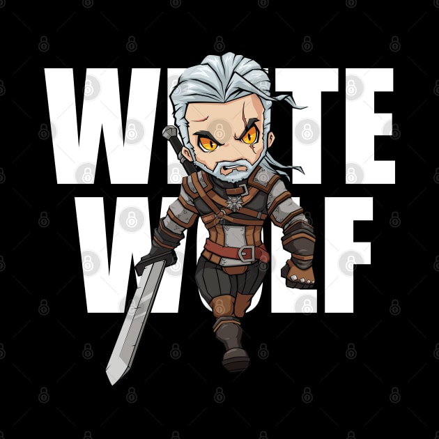 Geralt White Wolf by Xar623