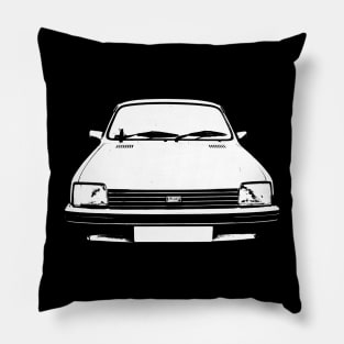 Austin Metro 1980s classic car monoblock white Pillow