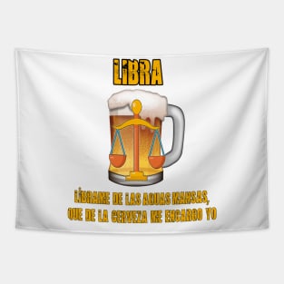 Fun design for lovers of beer and good liquor. Libra sign Tapestry